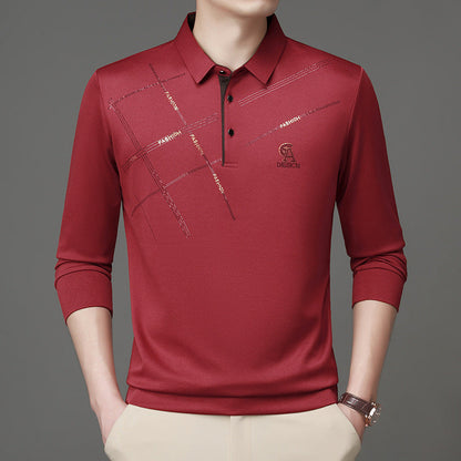 Herren Poloshirt Modern Grafikdruck Funktionstuch