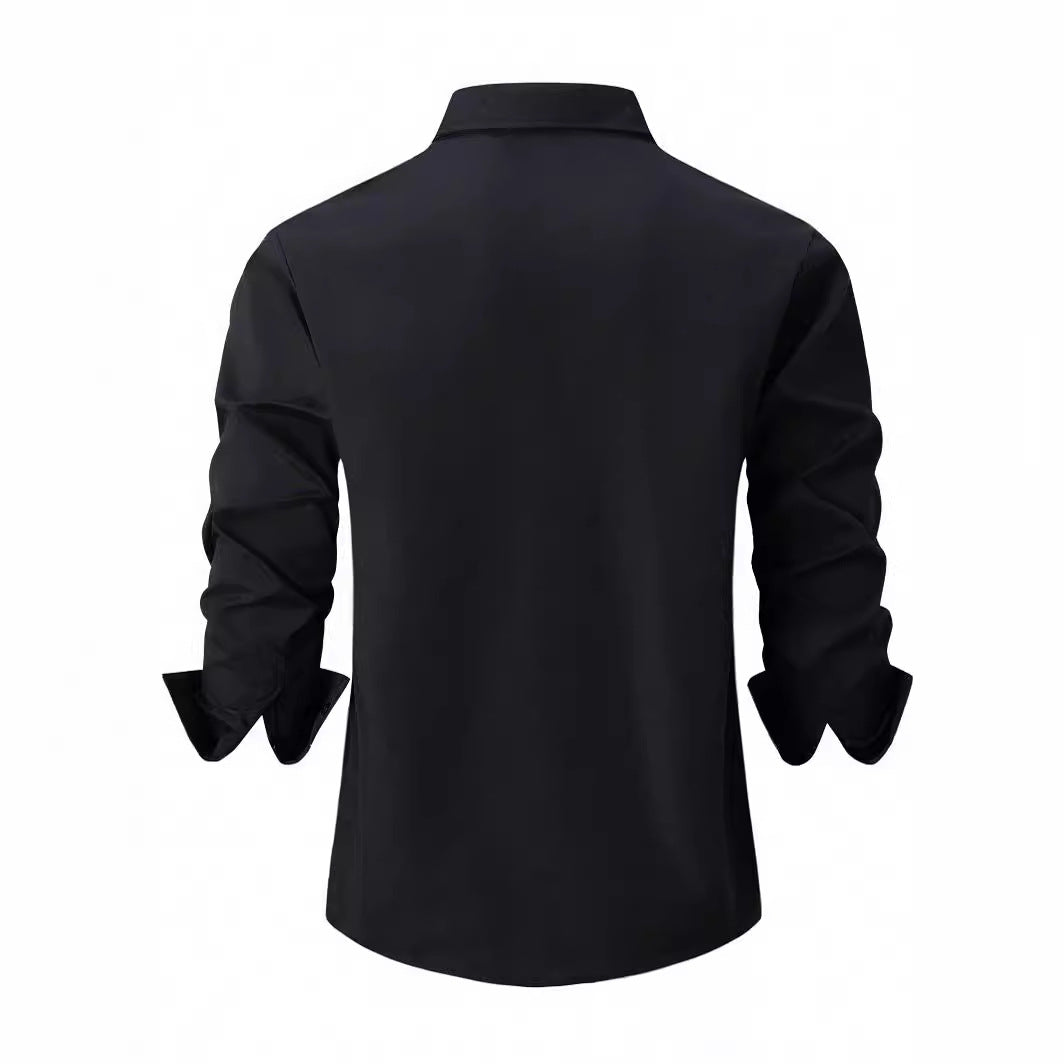 Elegantes Herren-Hemd mit Kontrastkragen Baumwolle