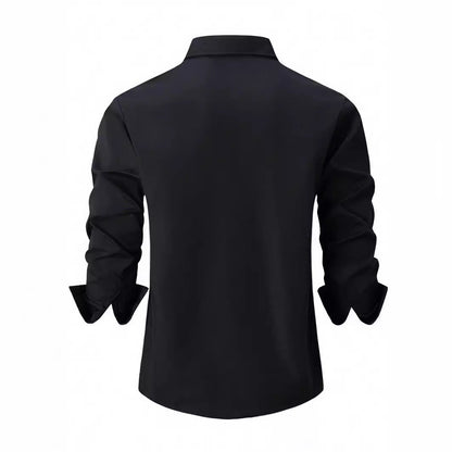 Elegantes Herren-Hemd mit Kontrastkragen Baumwolle