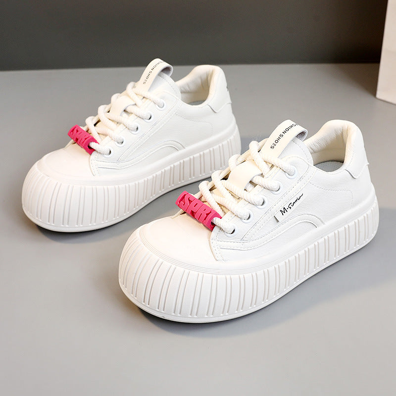 Damen Sneaker Plateau Bequem Gummisohle Trendy