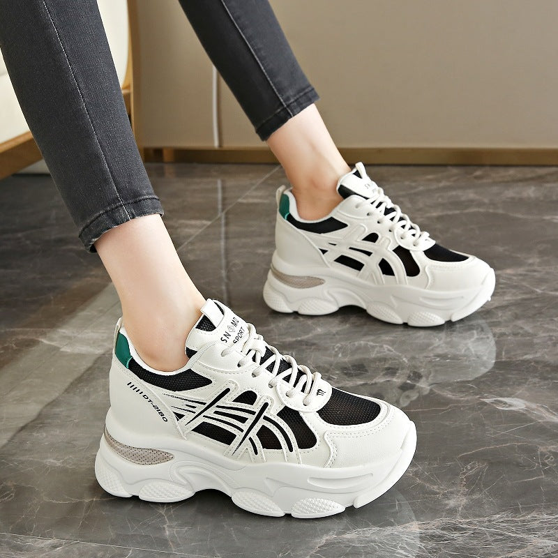 Damen Sneaker Chunky bequem atmungsaktiv Komfort Schuhe - BerlinGlamour