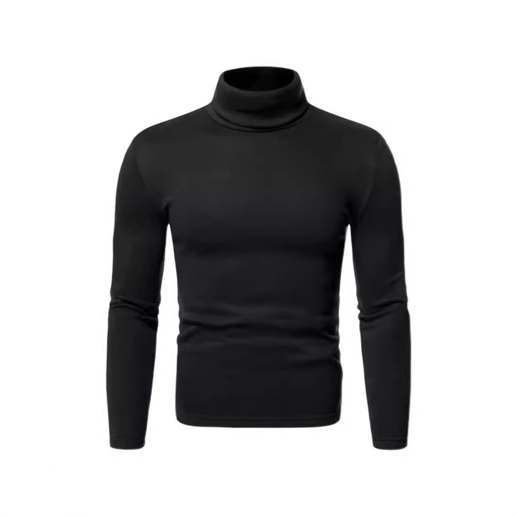 Herren Rollkragenpullover Weich Baumwolle Slim Fit Modern