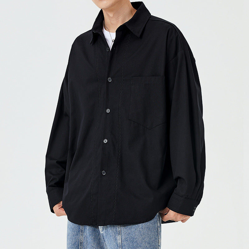 Herren Langarmhemdjacke Leicht Lässig Modern
