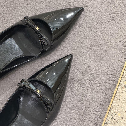 Damen Ballerinas Spitze Elegant Riemenverschluss Modisch - BerlinGlamour