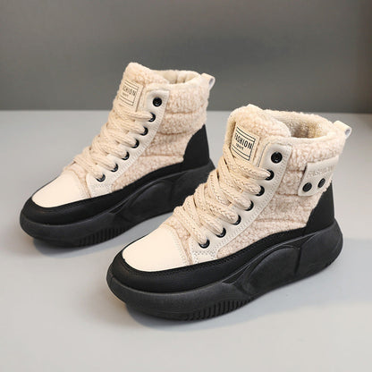 Damen Sneaker High-Top Isoliert Rutschfest Winter