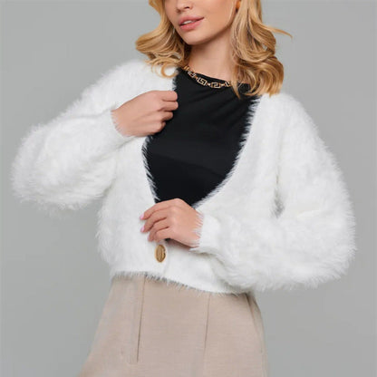 Weiche Strickjacke Damen Oversized Flauschig