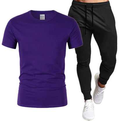 Herren Sportset Trainingsanzug T-Shirt Jogginghose Sportlich