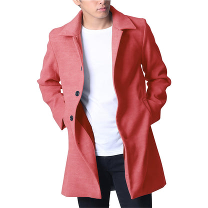 Herren Langmantel Modern Stylish Winter