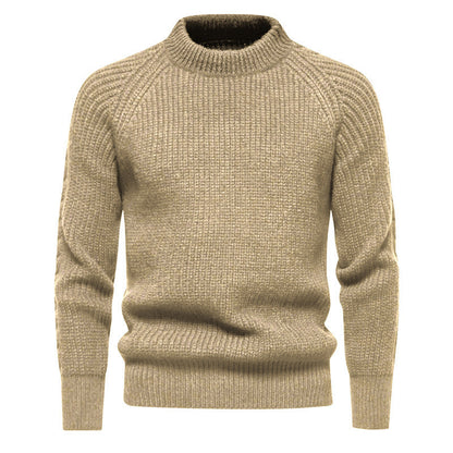Herren Strickpullover Kuschelig Warm Mit Hochem Kragen