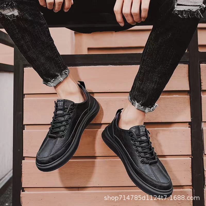 Damen Sneaker Sportlich Leder Sohle Stoßdämpfend