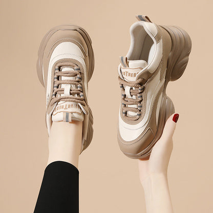 Damen Sneaker Sportlich Chunky Rutschfest Bequem