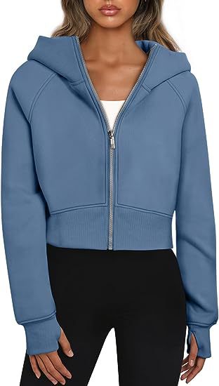 Kapuzenjacke Damen Kurz Reißverschluss Modern