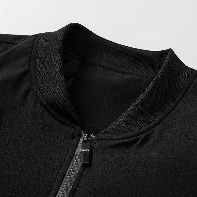 Herren Sportjacke Übergangsjacke Elastisch Mit Taschen