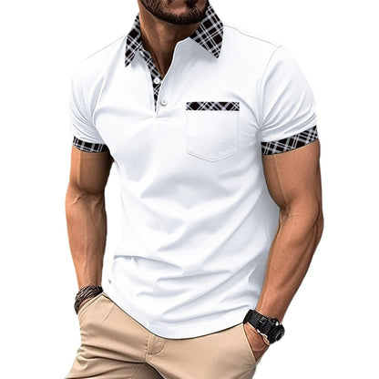 Herren Poloshirt Karomuster Modern Berlin Style
