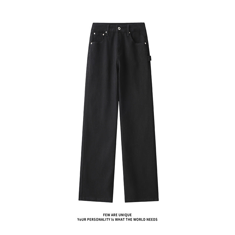 Herren Jeans Weit Bequem mit hohem Bund und Taschen