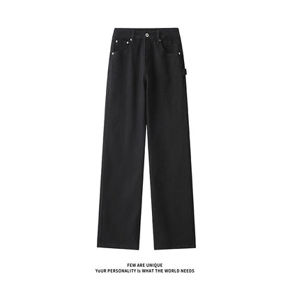 Herren Jeans Weit Bequem mit hohem Bund und Taschen