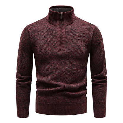 Herren Pullover Stehkragen Hochwertig Baumwolle Modern