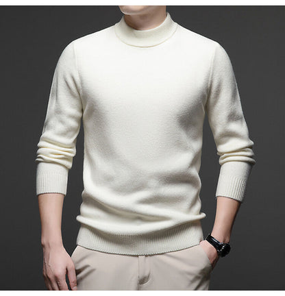 Herren Rollkragenpullover Weich Eleganter Pullover Männer