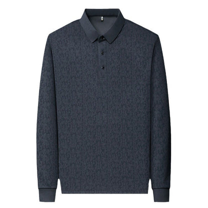 Herren Poloshirt Elegantes Strukturdesign Modern