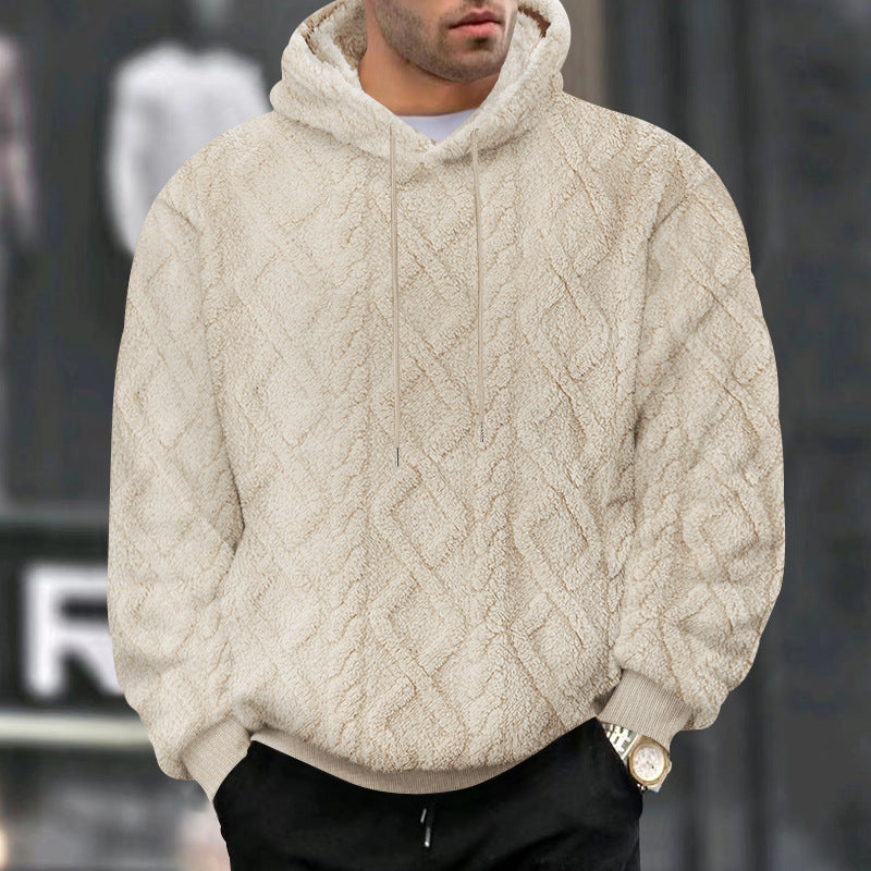 Herren Hoodie Soft Fleece Warm Kuschelig