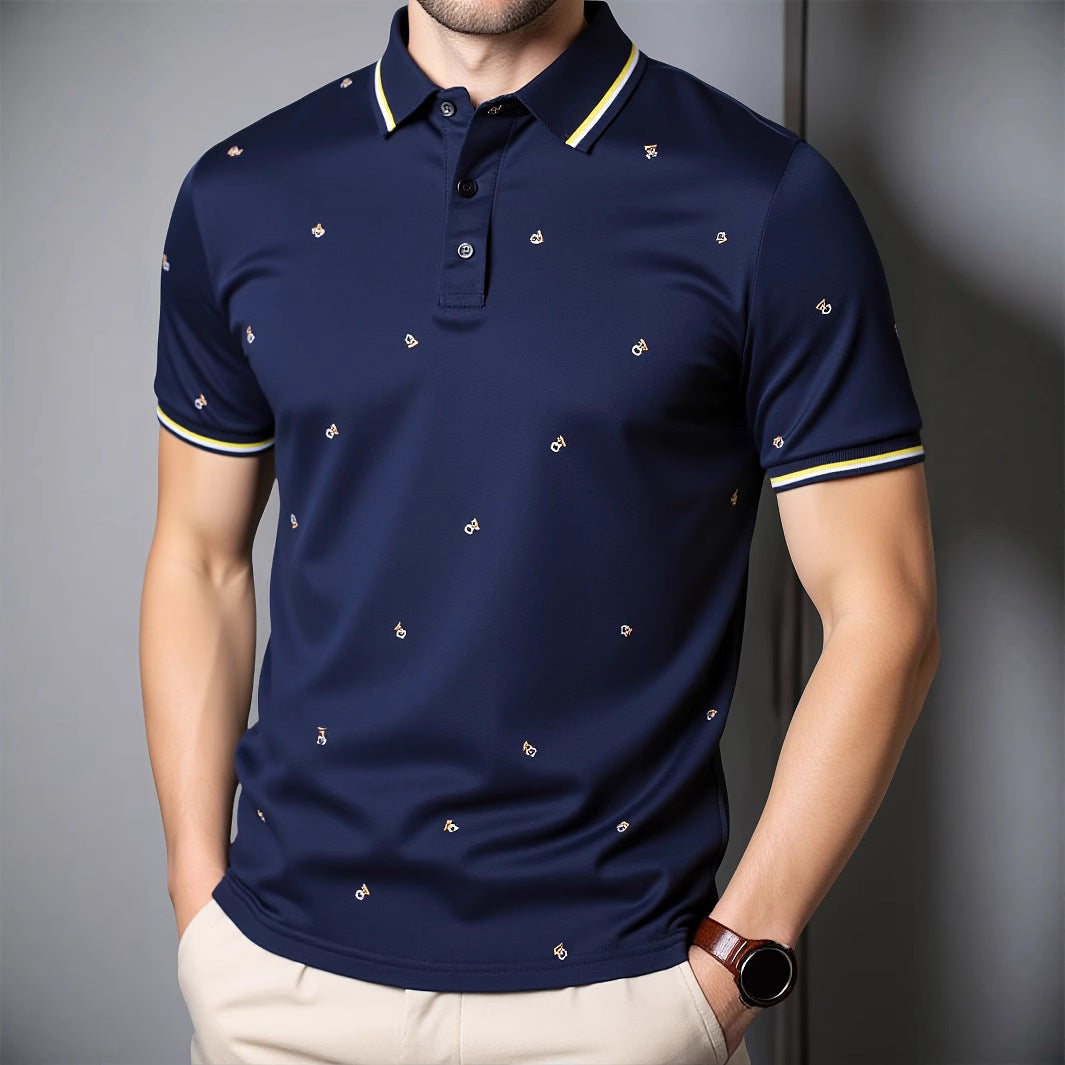 Herren Poloshirt Modern Mustered Design Berlin_Style