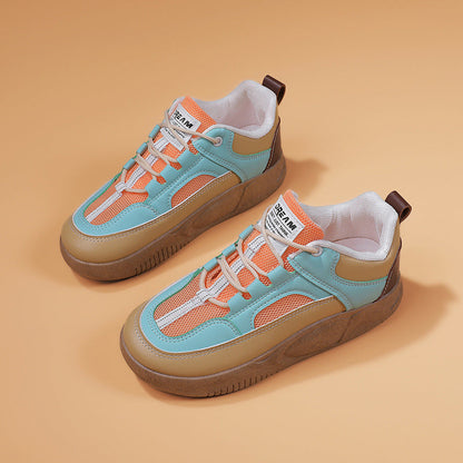 Damen Sneaker Retro Sportlich Atmungsaktiv Rutschfest