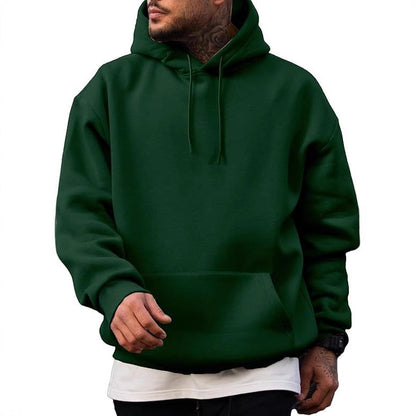 Herren Hoodie Kapuzenpullover mit Kängurutasche Groß