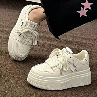 Damen Plateau Sneaker Modern Trendy Hohe Sohle