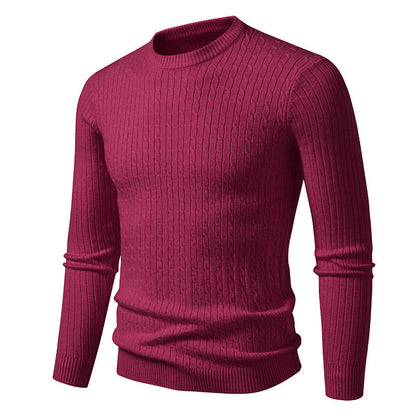 Herren Strickpullover Modern Fein Zopfmuster Trendy