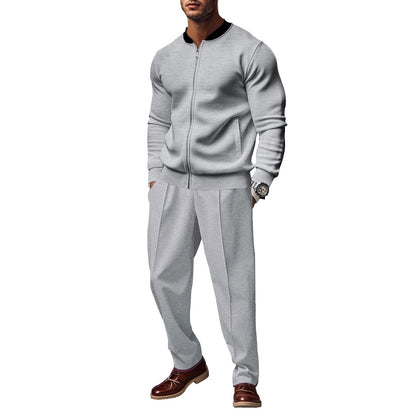 Herren Sportanzug Freizeitanzug mit Taschen Kurz Reißverschluss