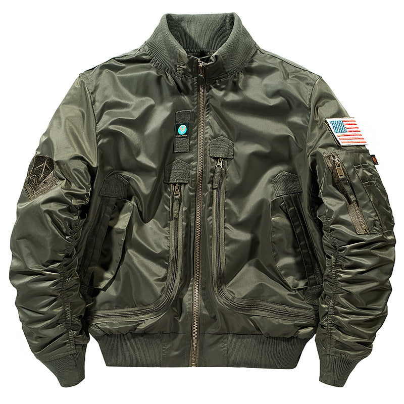 Herren Bomberjacke Sportlich Vielseitig Mit Taschen - BerlinGlamour