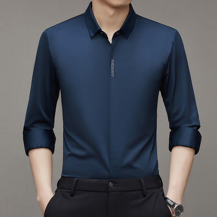 Herren Langarmhemd Modern Feuchtigkeitsregulierend