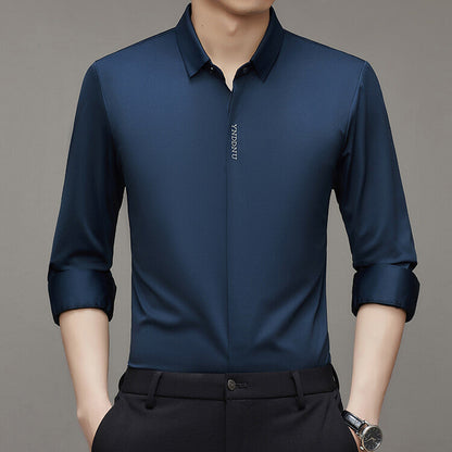 Herren Langarmhemd Modern Feuchtigkeitsregulierend