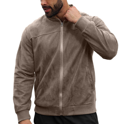 Herren Bomberjacke Modern mit Weicher Innenfütterung und Elastischen Ärmeln