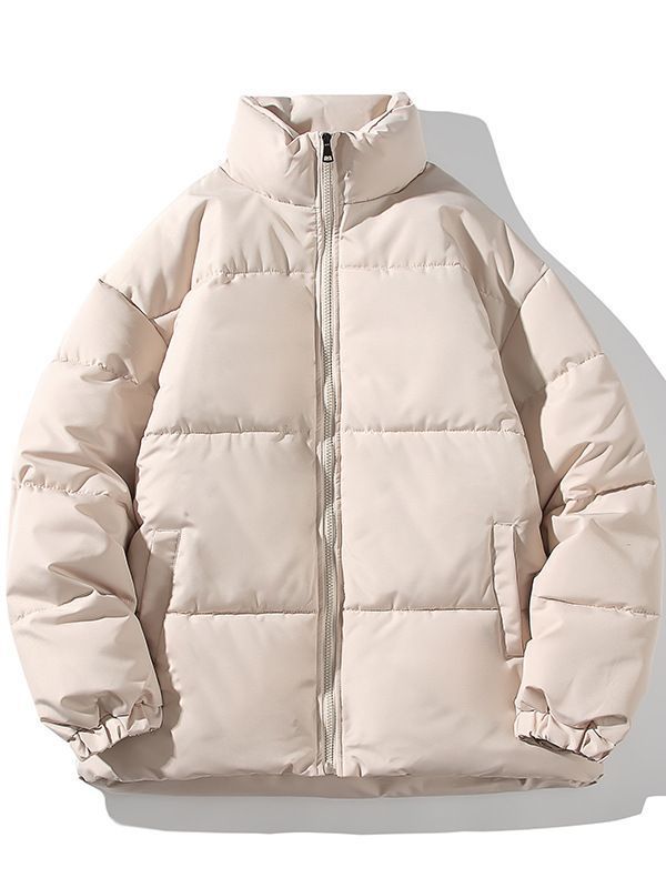 Herren Steppjacke Isoliert Warm mit Hochkragen Elastisch