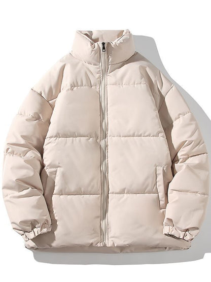 Herren Steppjacke Isoliert Warm mit Hochkragen Elastisch