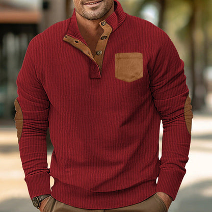 Herren Pullover Stehkragen Komfortabel Modern