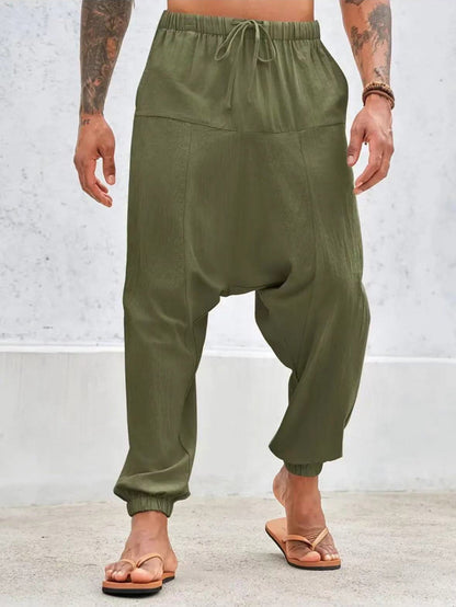 Bequeme Herrenhose Elastischer Bund Lässiger Stil
