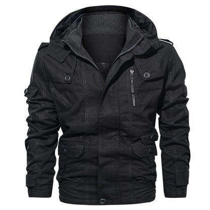 Herren Outdoor-Jacke Warm Isoliert mit vielen Taschen