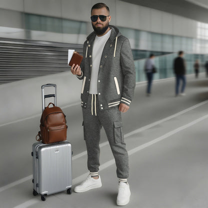 Herren Sportset Functional mit Kapuze und Taschen