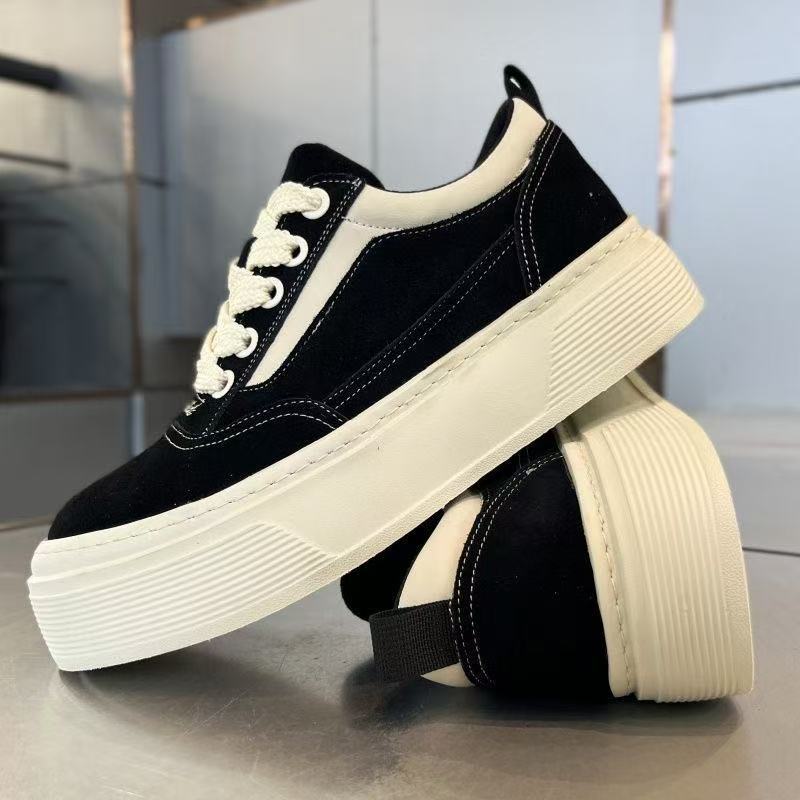 Damen Sneaker Strukturiert Voluminöse Sohle Mode