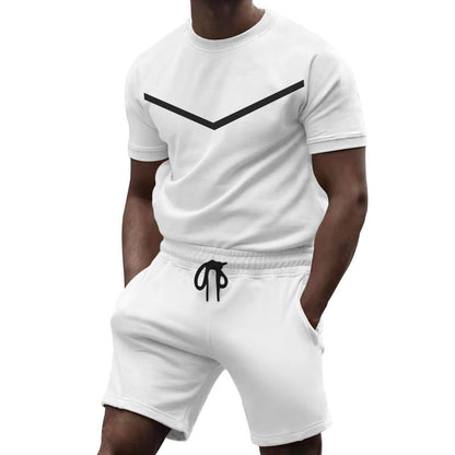Herren Sport-Outfit Kurzarm elastisch mit Taschen