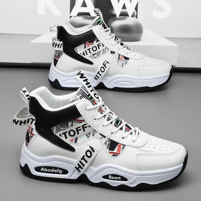 Damen Sneaker Sportlich High-Top Grafit Design