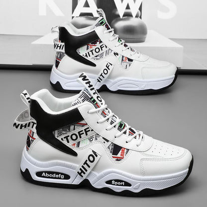 Damen Sneaker Sportlich High-Top Grafit Design