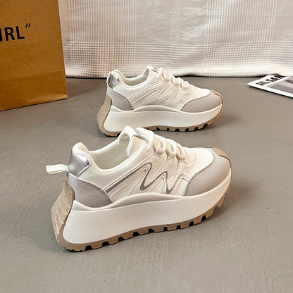 Damen Sneaker Bequem Plateau Schuhe Modern
