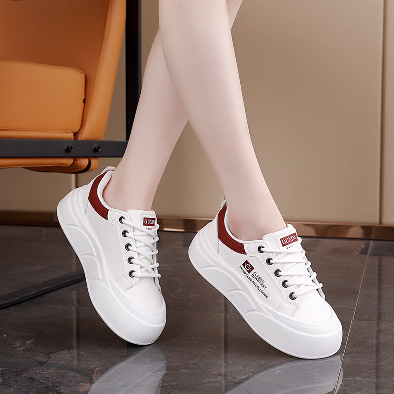 Damen Sneaker Plateau KomfortSchuhe Atmungsaktiv