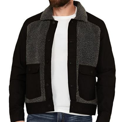 Herren Fleecejacke Warm Mit Taschen Weich