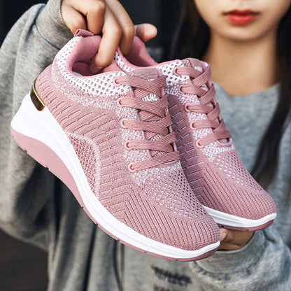 Damen Sneaker Sportlich Atmungsaktiv Knit Sohle Rutschfest - BerlinGlamour