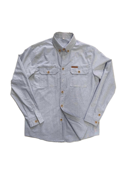 Herren Hemd Langarm Robust Button Down Kragen Elegant