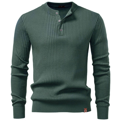 Herren Strickpullover Fein Rippenmuster Modern